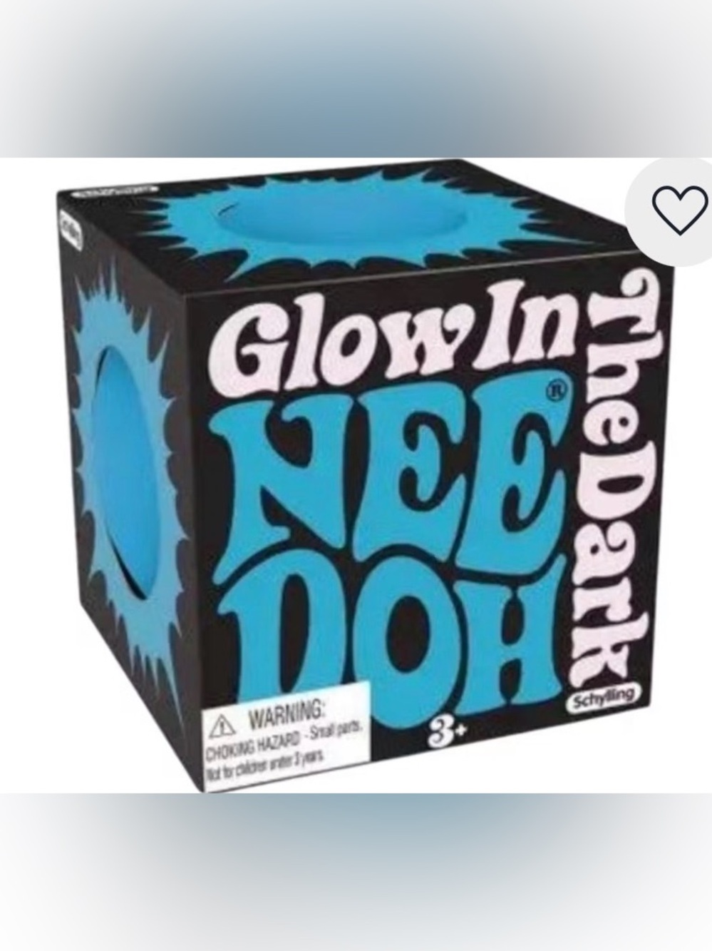 Schylling Glow-in-the-Dark Nee Doh - BLUE